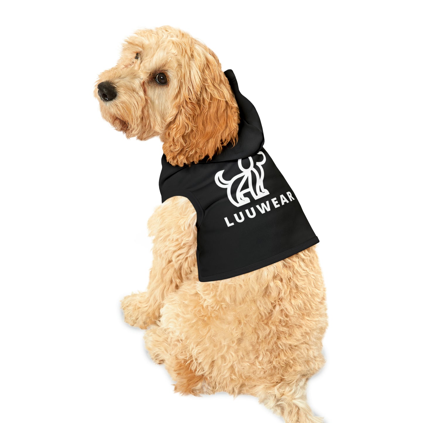 LUU WEAR BLACK PET HOODIE