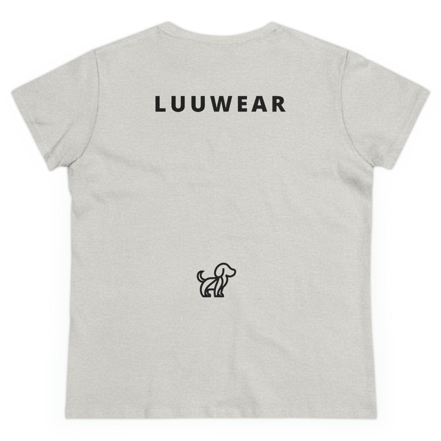 LUU WEAR LADY TEE- (black print)