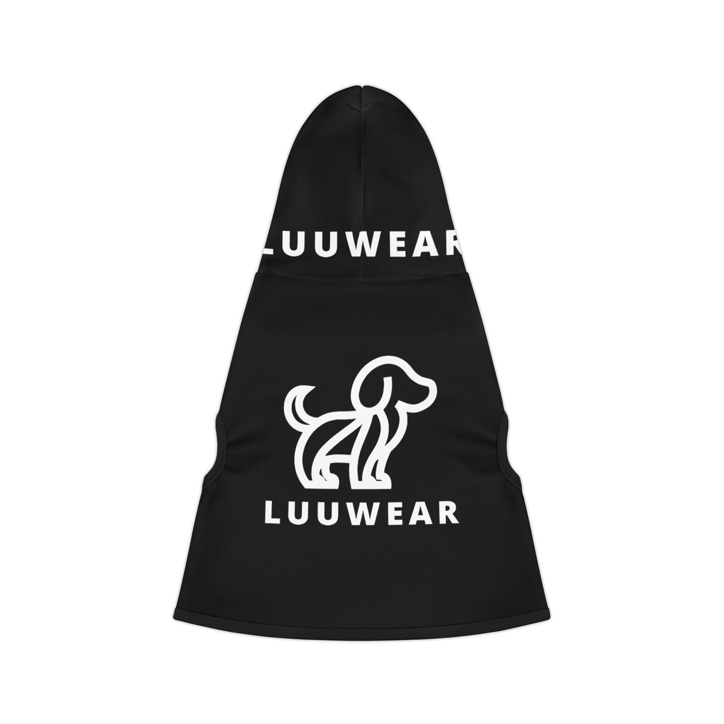 LUU WEAR BLACK PET HOODIE