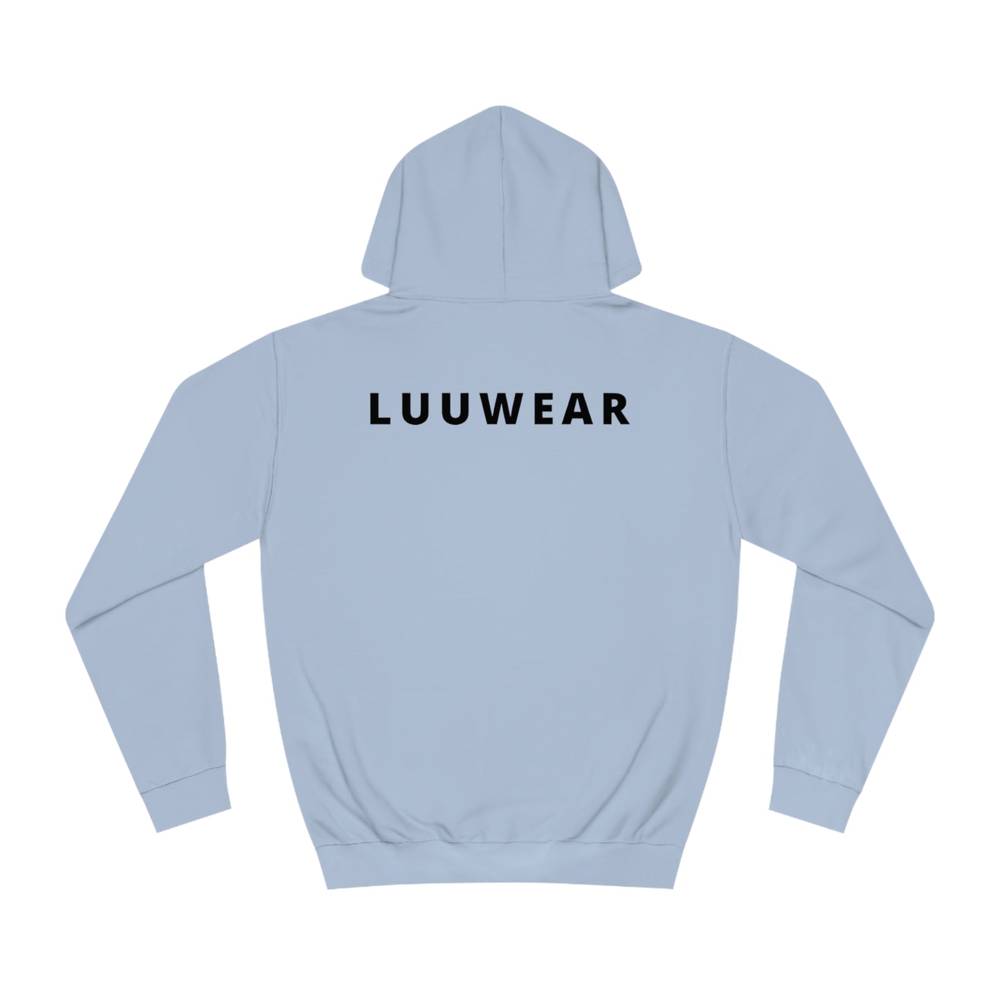 LUU WEAR COZY HOODIE- (black print)