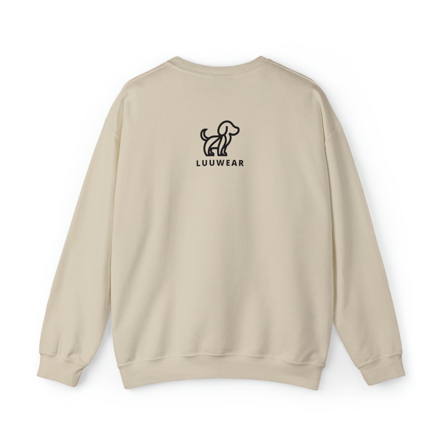 LUU WEAR SWEATER (black print)