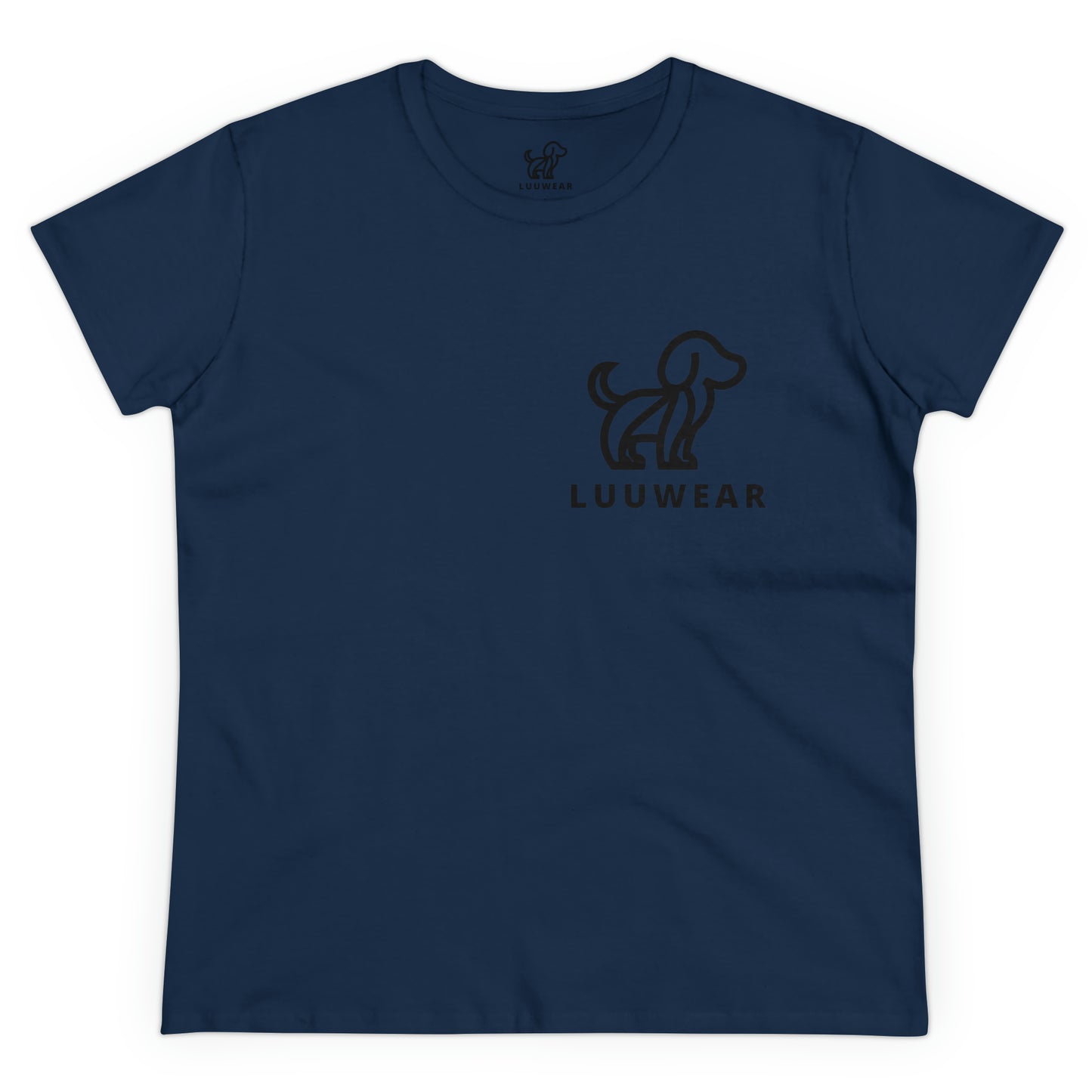 LUU WEAR LADY TEE- (black print)