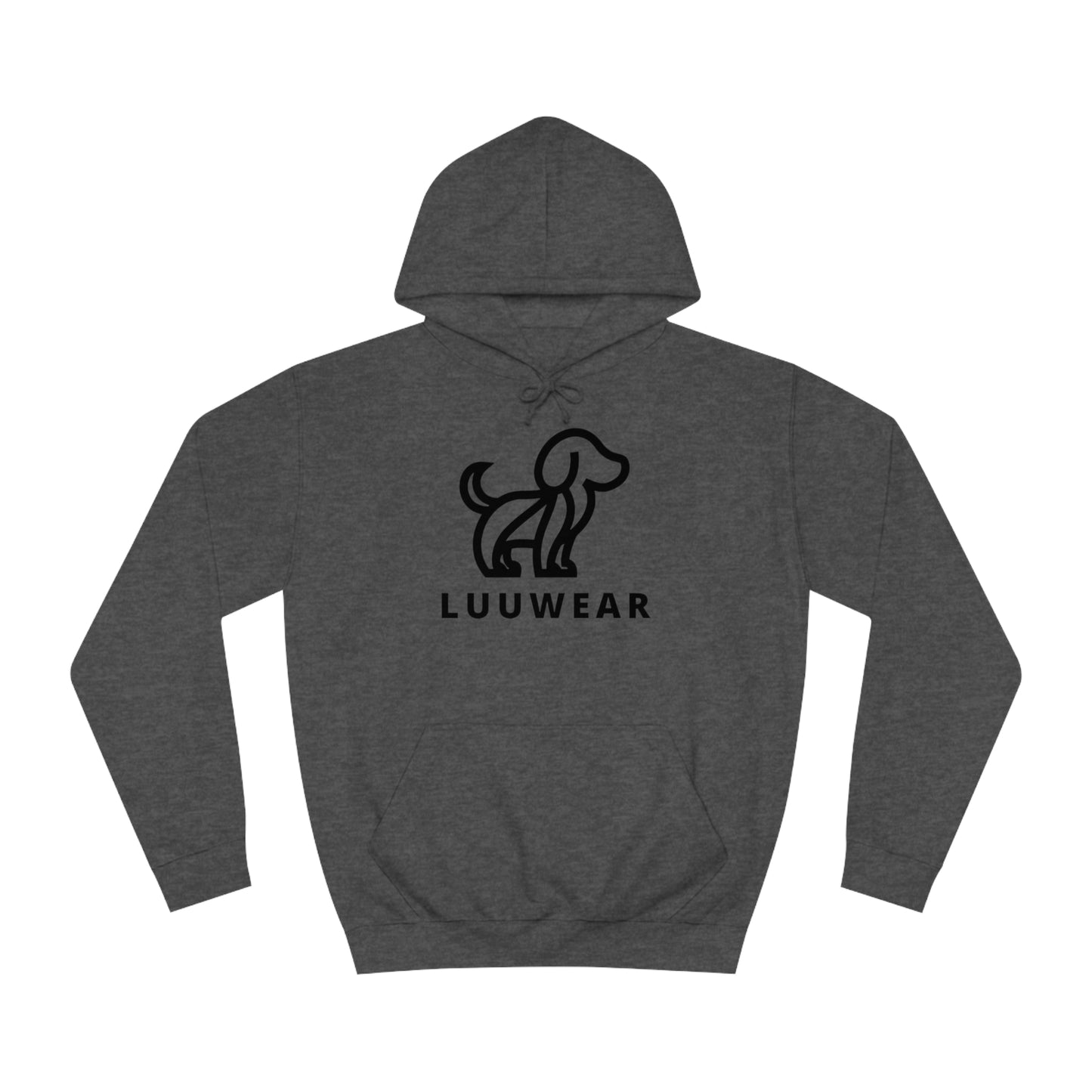 LUU WEAR COZY HOODIE- (black print)