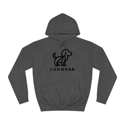 LUU WEAR COZY HOODIE- (black print)