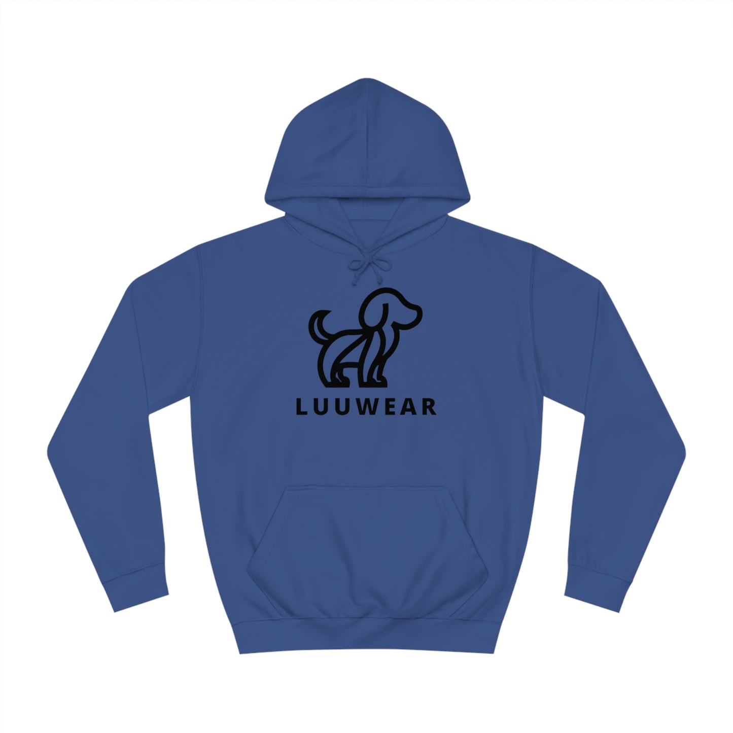 LUU WEAR COZY HOODIE- (black print)