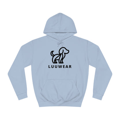 LUU WEAR COZY HOODIE- (black print)