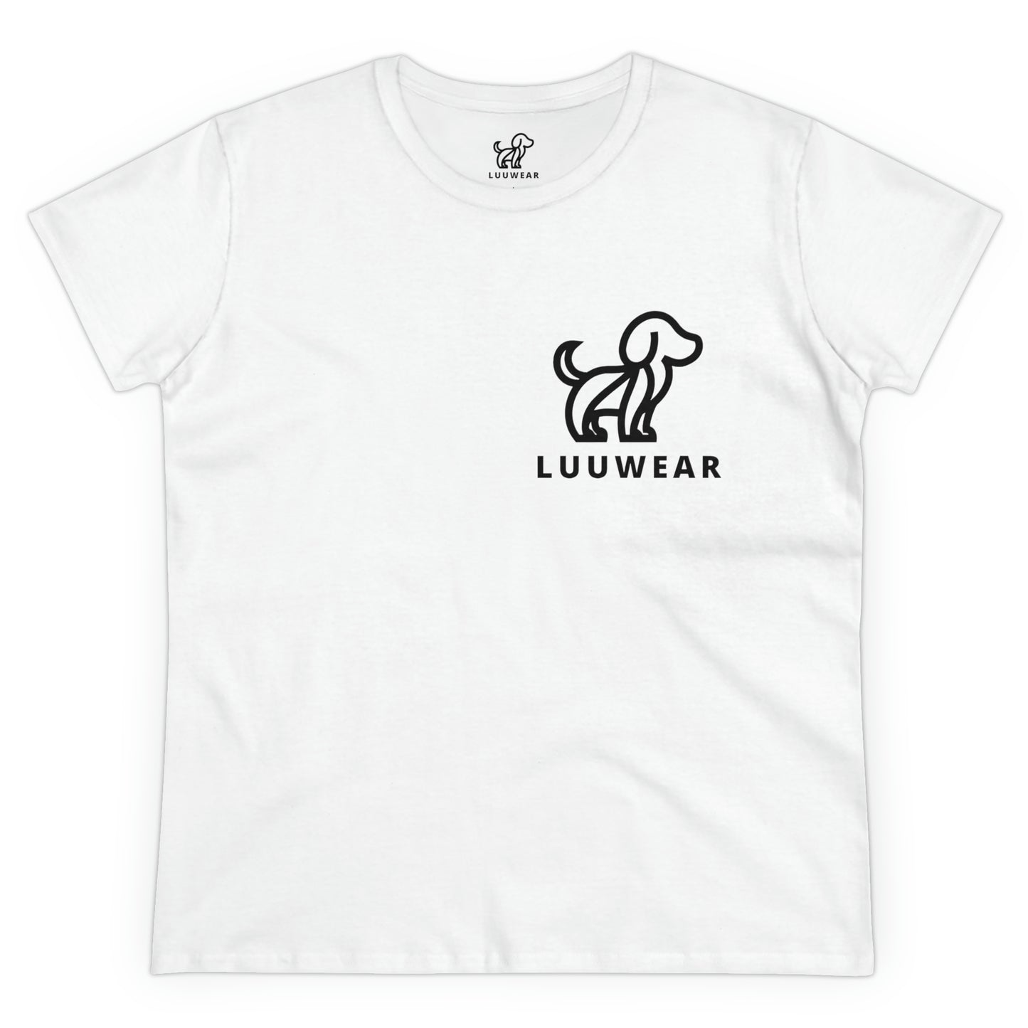 LUU WEAR LADY TEE- (black print)