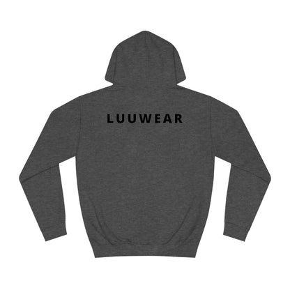 LUU WEAR COZY HOODIE- (black print)