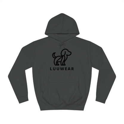 LUU WEAR COZY HOODIE- (black print)