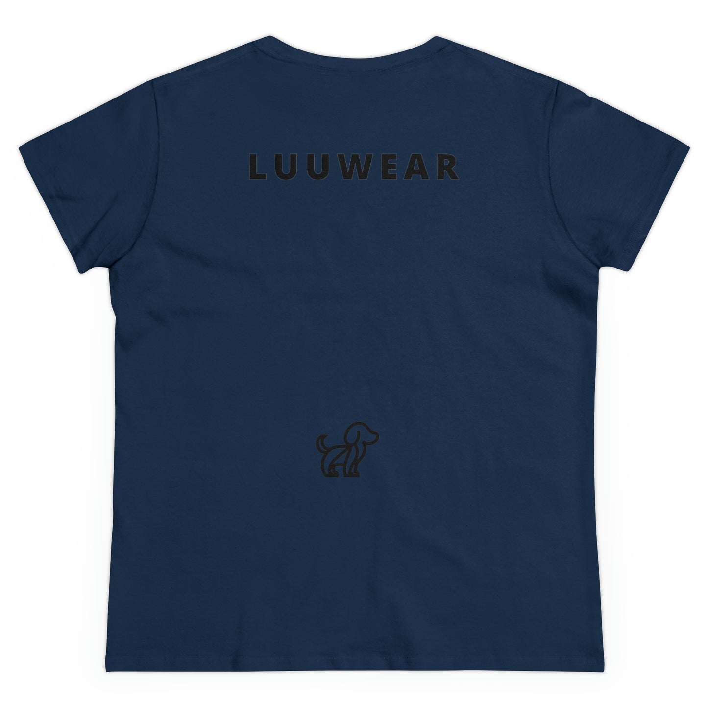 LUU WEAR LADY TEE- (black print)