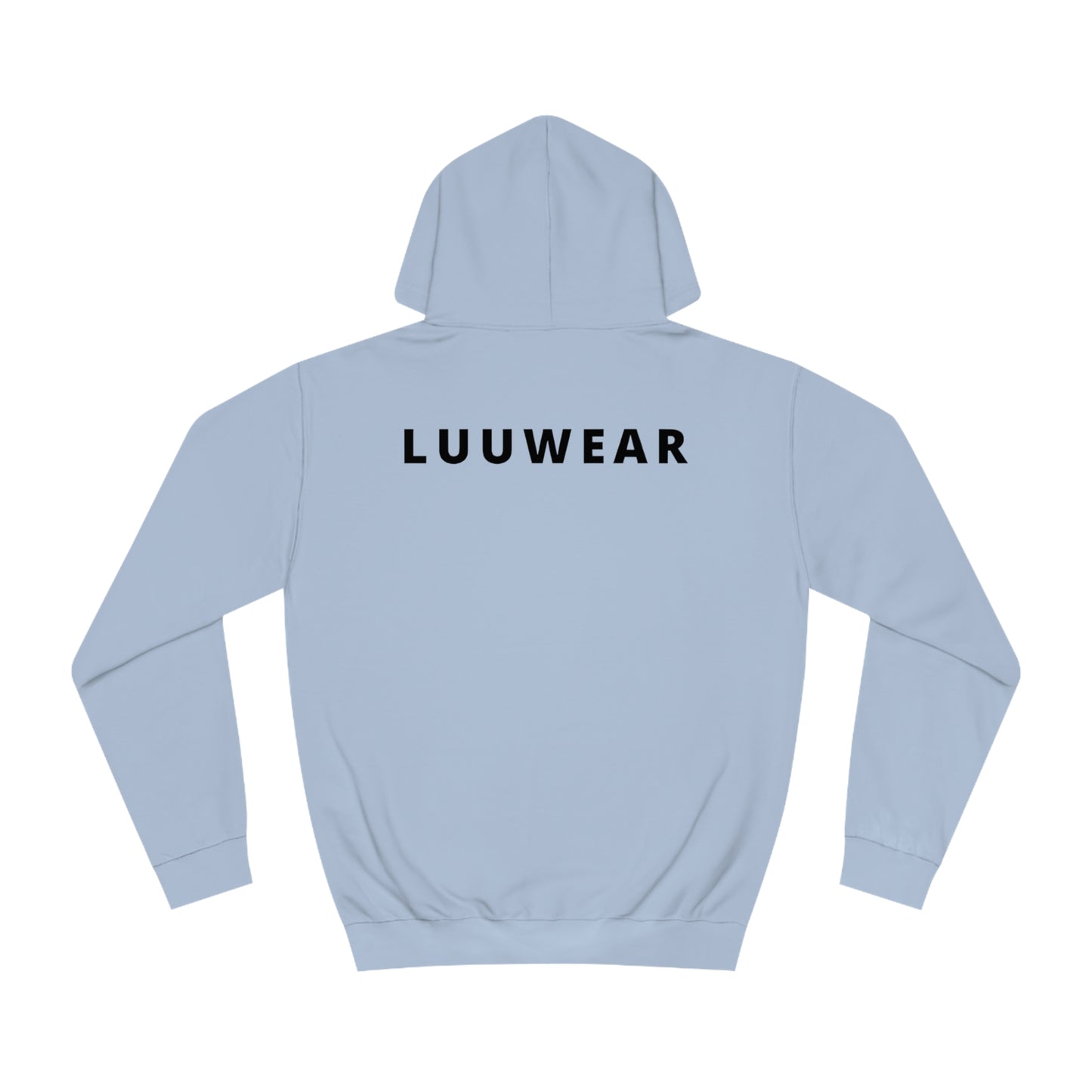 LUU WEAR COZY HOODIE- (black print)