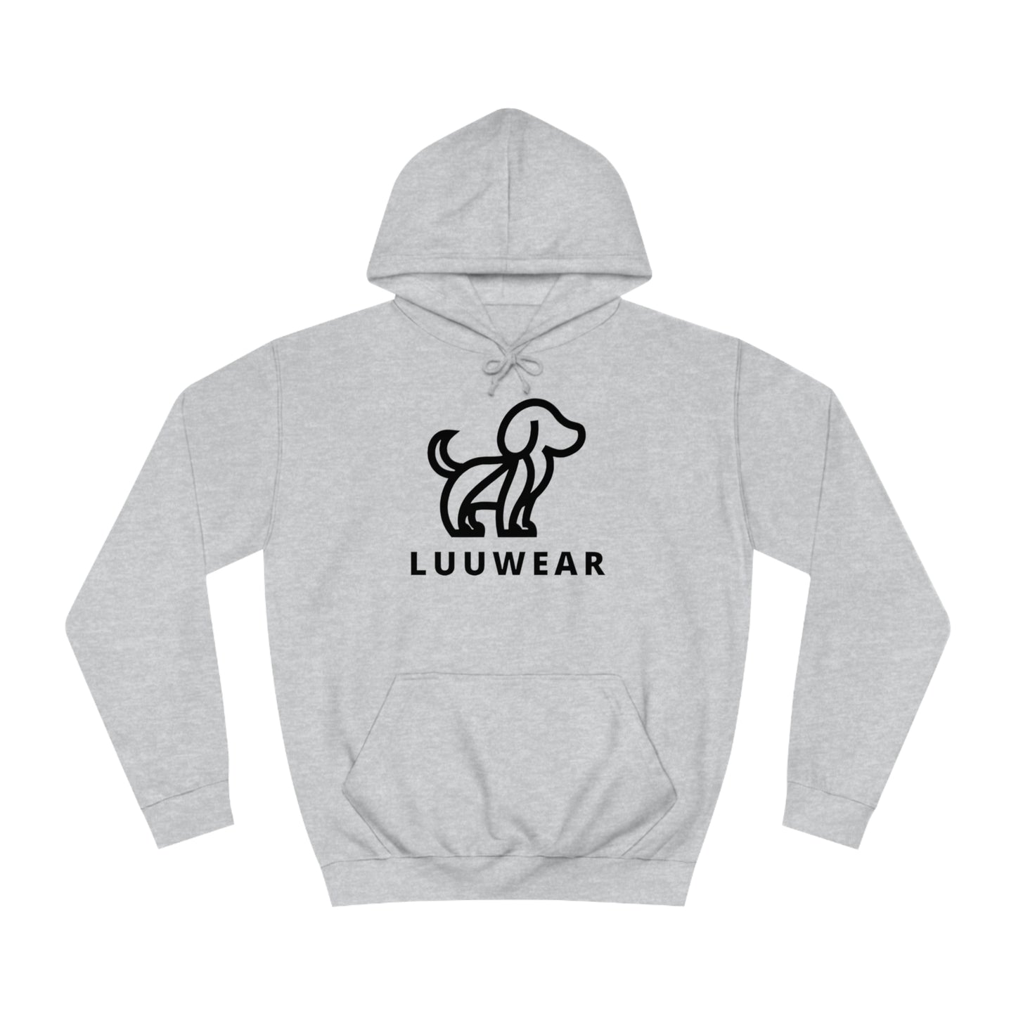 LUU WEAR COZY HOODIE- (black print)