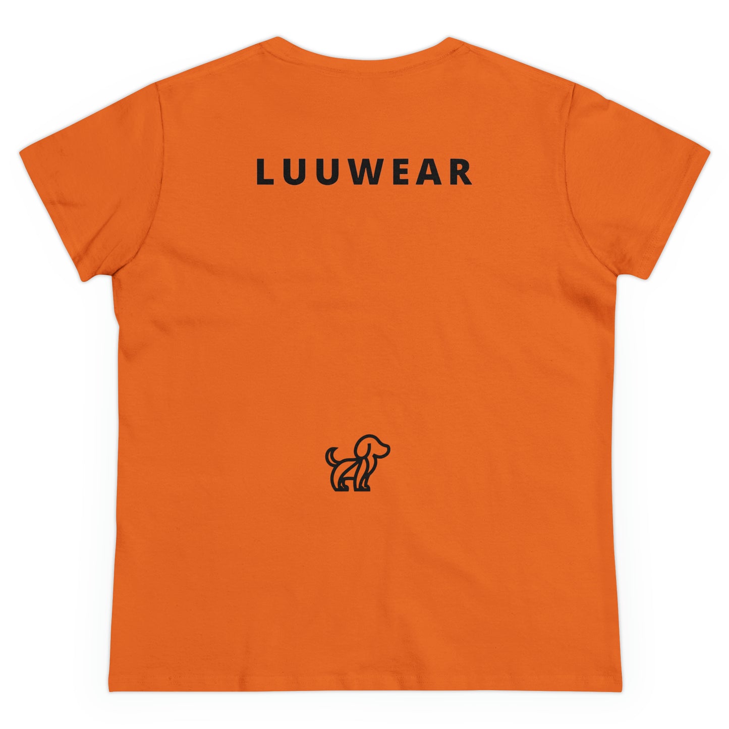 LUU WEAR LADY TEE- (black print)