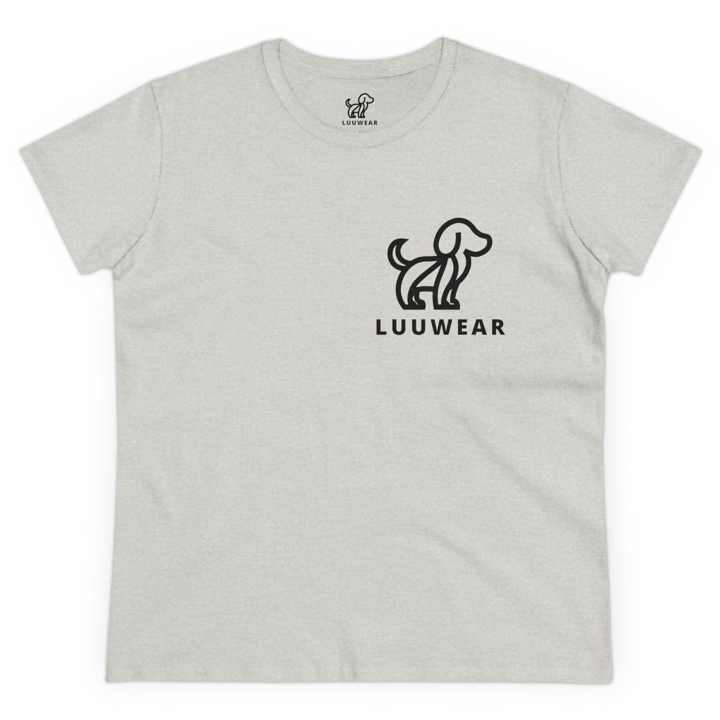 LUU WEAR LADY TEE- (black print)