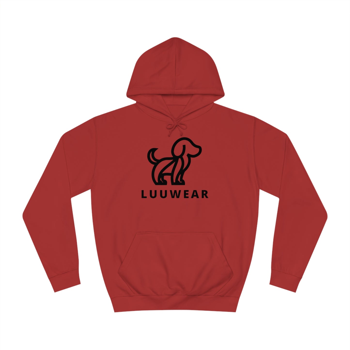 LUU WEAR COZY HOODIE- (black print)