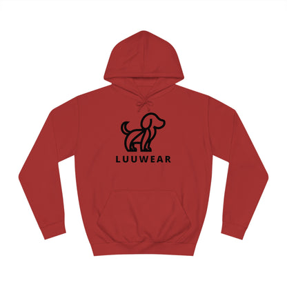 LUU WEAR COZY HOODIE- (black print)