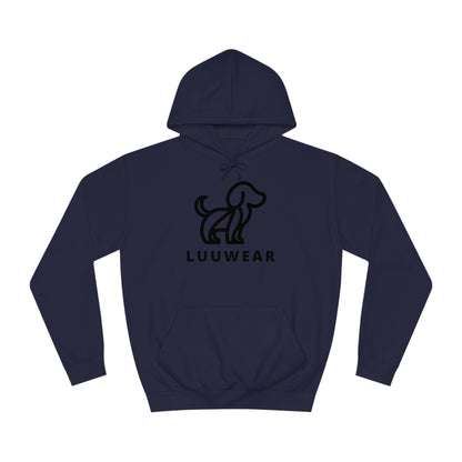 LUU WEAR COZY HOODIE- (black print)