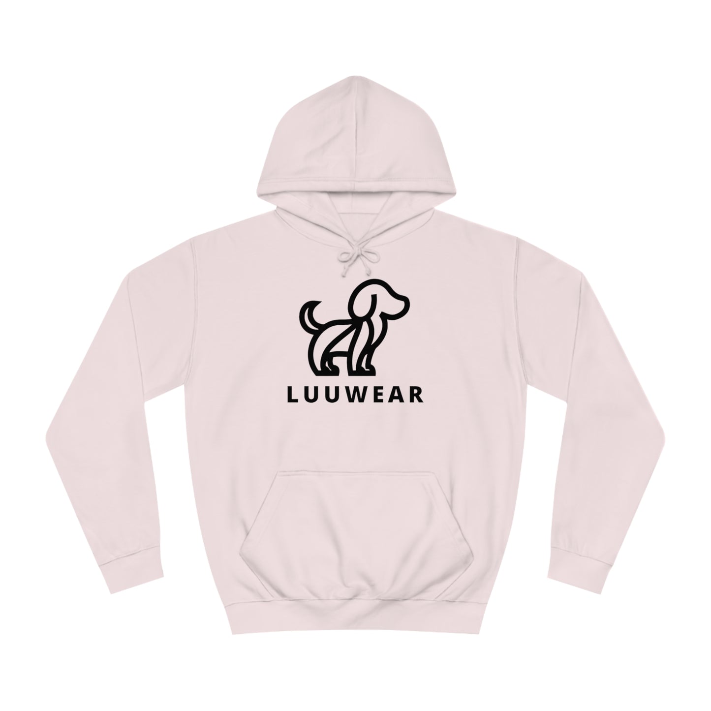 LUU WEAR COZY HOODIE- (black print)