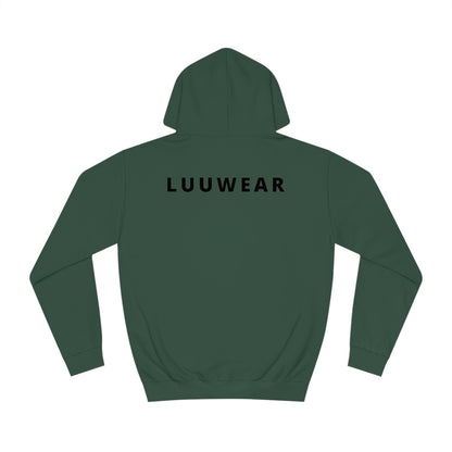 LUU WEAR COZY HOODIE- (black print)