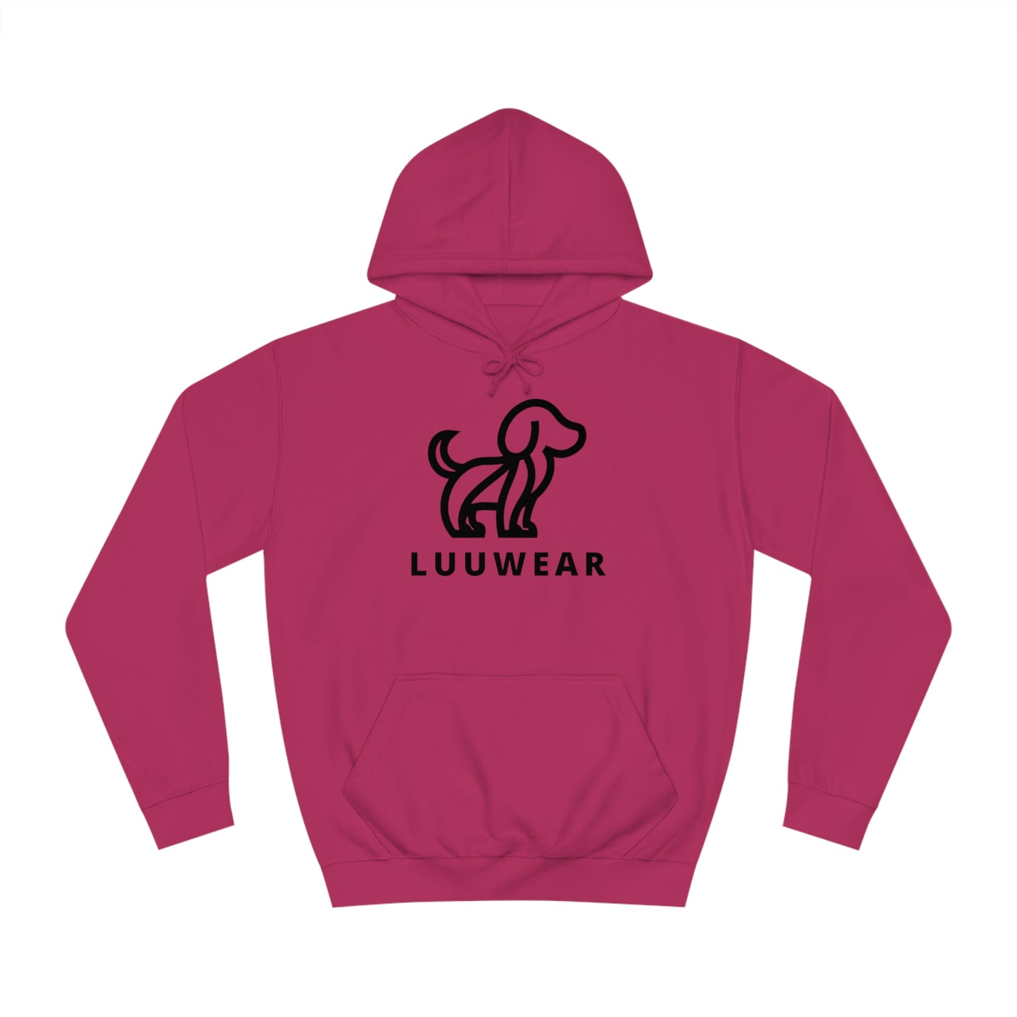 LUU WEAR COZY HOODIE- (black print)