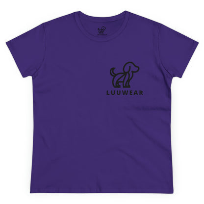 LUU WEAR LADY TEE- (black print)