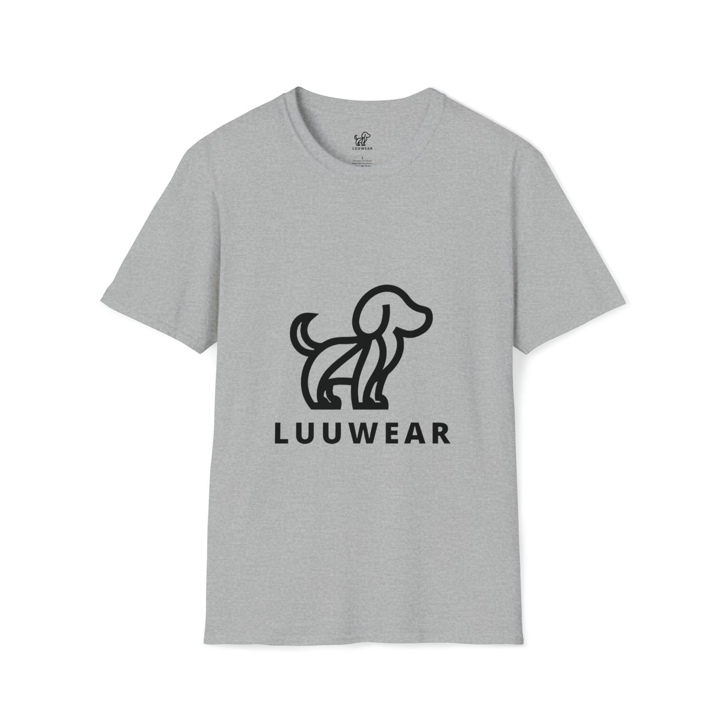 LUU WEAR DOGGY TEE- (black print)