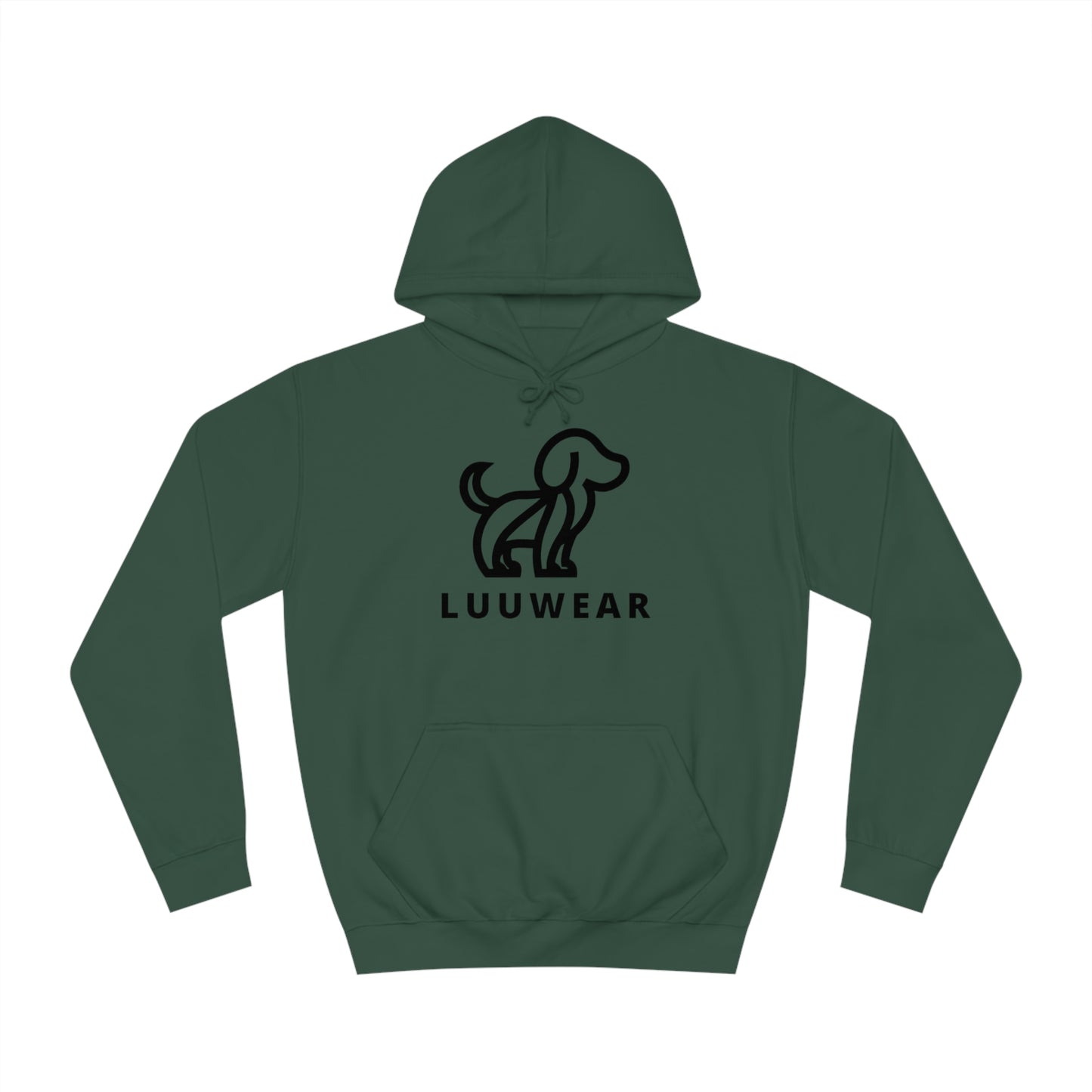 LUU WEAR COZY HOODIE- (black print)