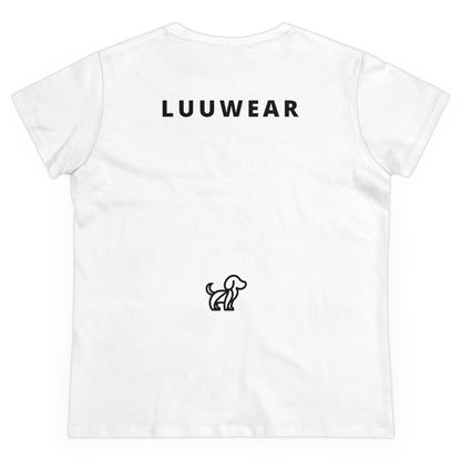 LUU WEAR LADY TEE- (black print)