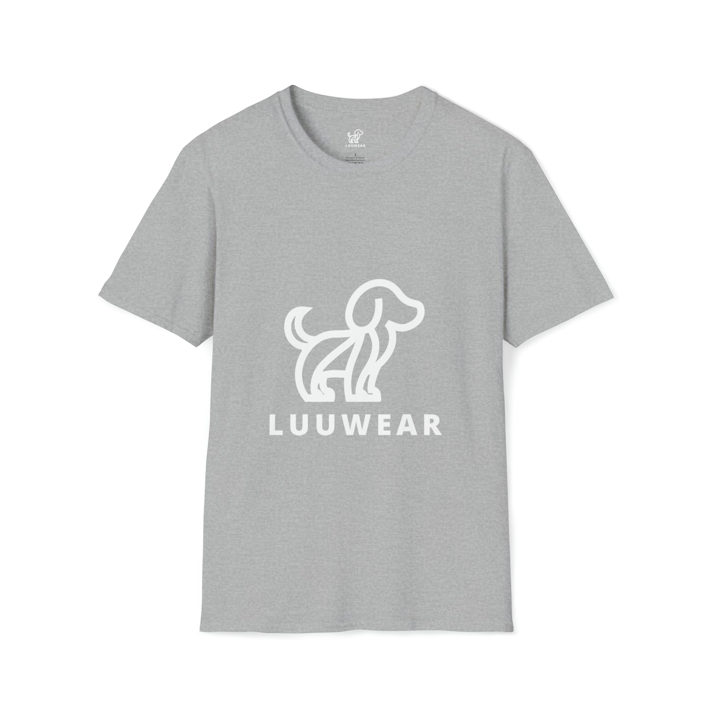 LUU WEAR DOGGY TEE- (white print)