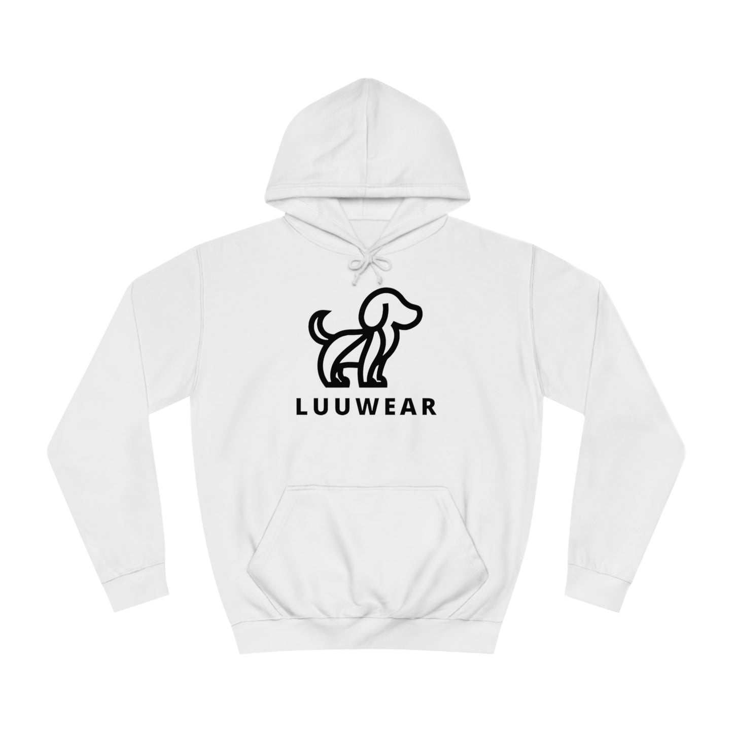 LUU WEAR COZY HOODIE- (black print)