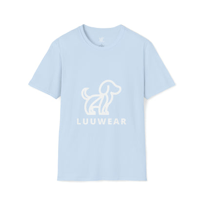 LUU WEAR DOGGY TEE- (white print)