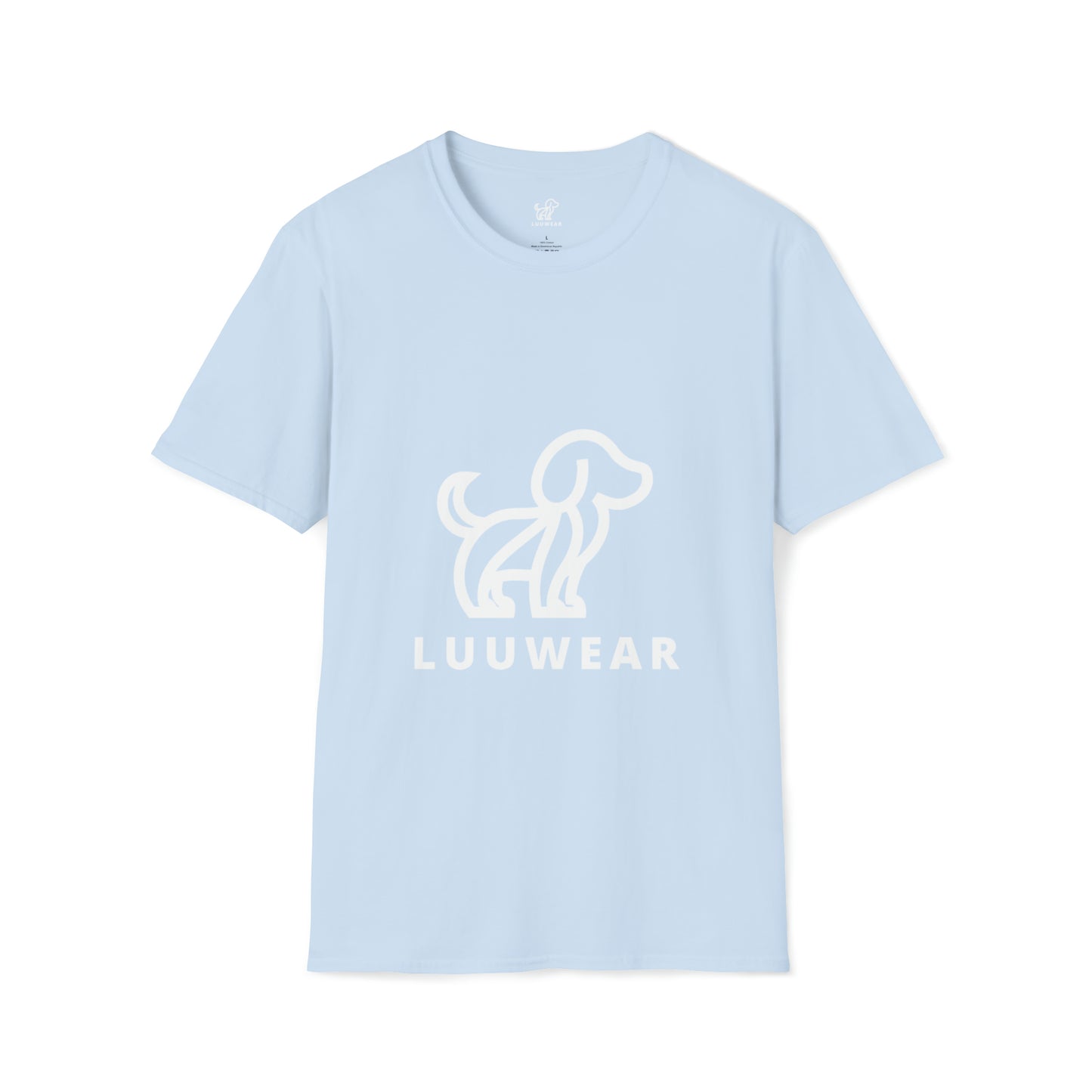 LUU WEAR DOGGY TEE- (white print)