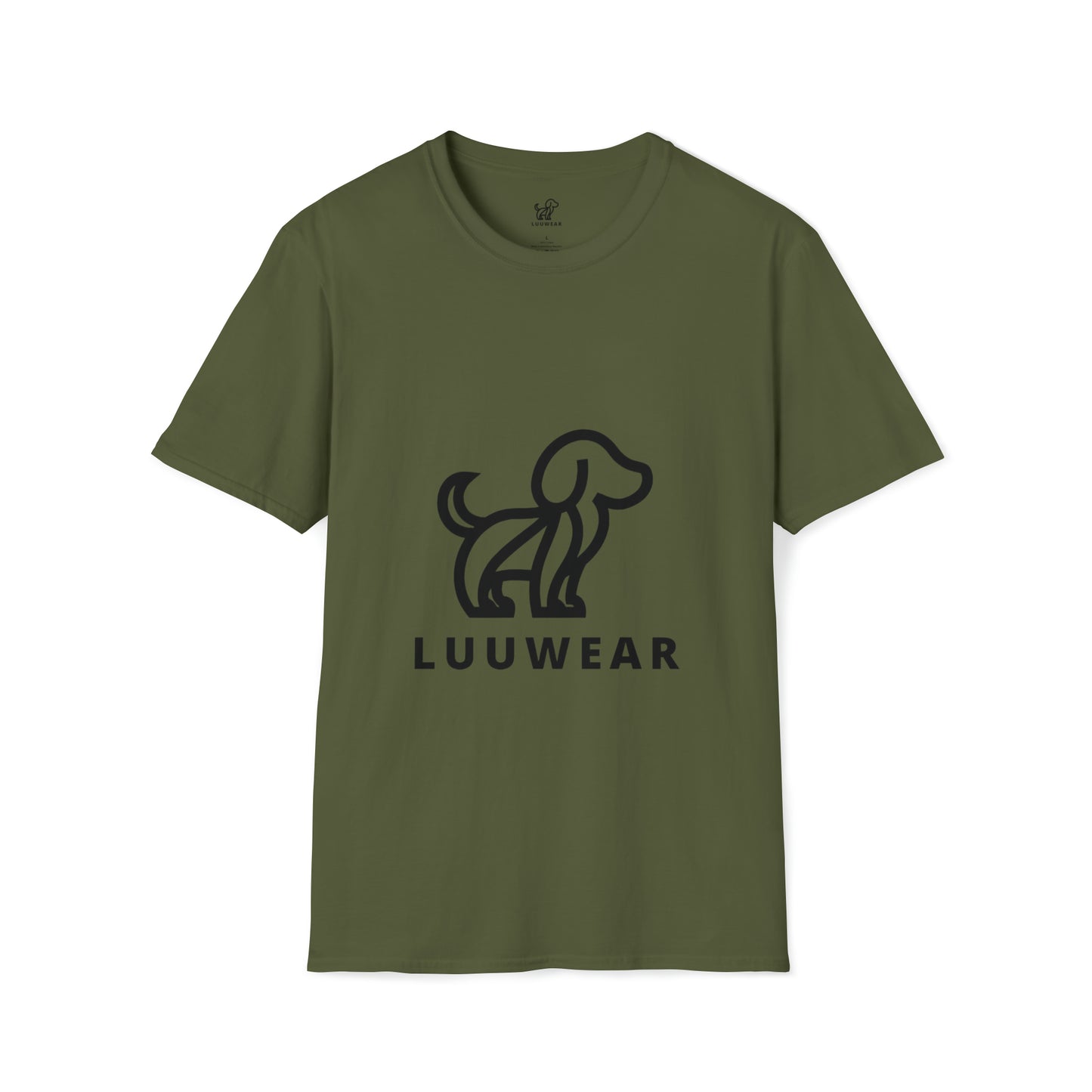 LUU WEAR DOGGY TEE- (black print)