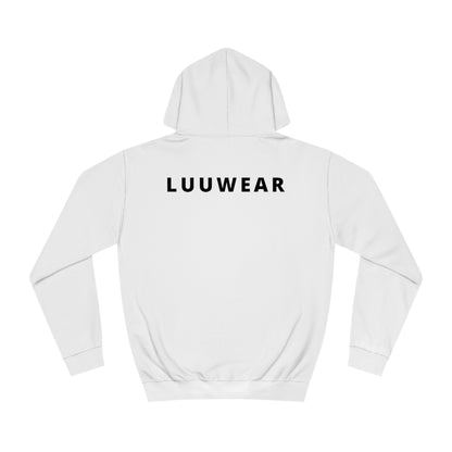 LUU WEAR COZY HOODIE- (black print)