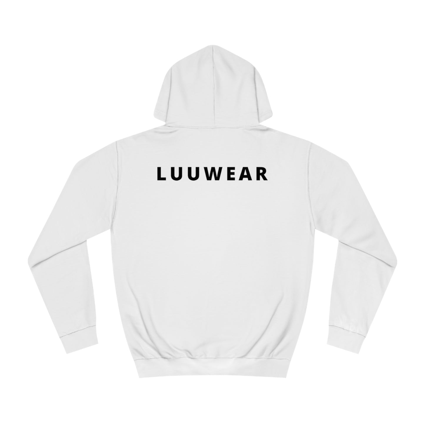 LUU WEAR COZY HOODIE- (black print)