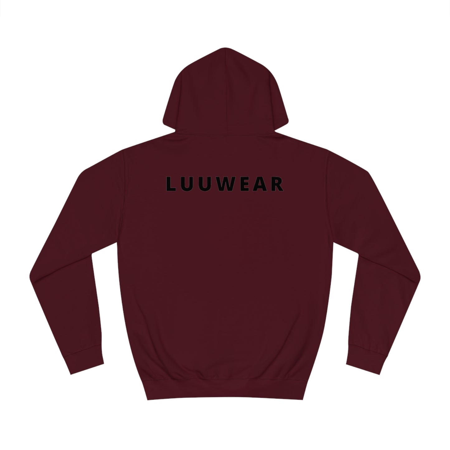 LUU WEAR COZY HOODIE- (black print)