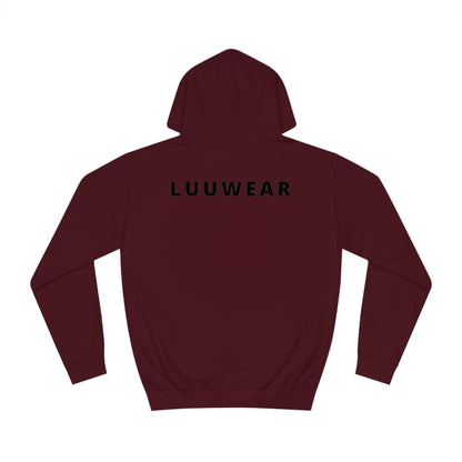 LUU WEAR COZY HOODIE- (black print)